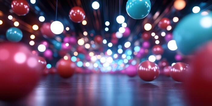 Glossy spheres colorful background abstract 3 d rendering bright shiny texture design photo