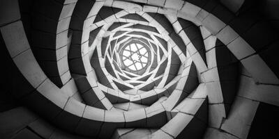 resumen espiral arquitectura interior perspectiva geométrico Roca estructura foto