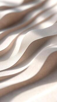 Abstract wavy texture background design with smooth flowing curves in neutral colors photo