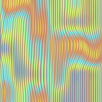 holographic Pattern. Line multicolored background. Colorful curve texture vector