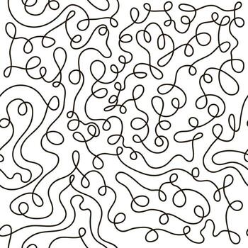 abstract loop pattern. Floral seamless background. vector