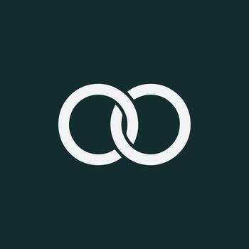 entrelazados círculos de unidad un símbolo de unión y compromiso vector