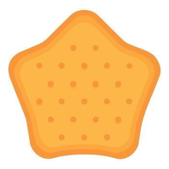 estrella conformado galleta aislado en blanco antecedentes vector