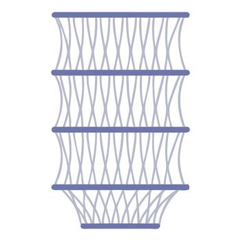 resumen azul cuadrícula modelo con líneas y círculos aislado en blanco antecedentes vector