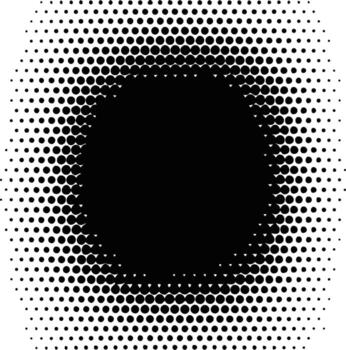 Halftone Dot Pattern Background Black and White Gradient vector