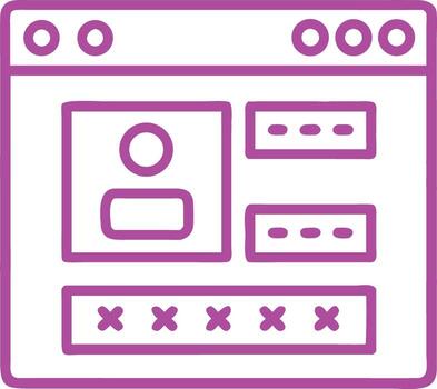 Gradient Webpage User Login Interface Design vector