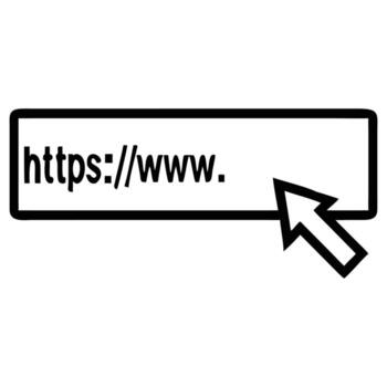 Browser Address Bar Illustration Website Navigation Concept vector