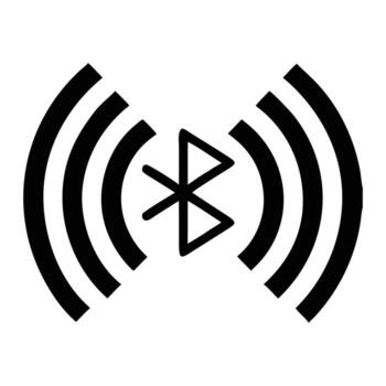 Bluetooth Wireless Connection Icon Symbol Technology Illustration Graphic vector