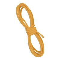 fuerte nudo atadura yute cuerda asegurando manojos de natural fibra enroscarse vector