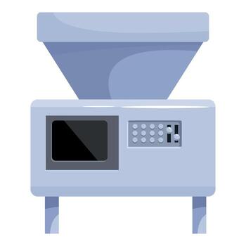 moderno comida Procesando máquina con digital control S y tolva vector