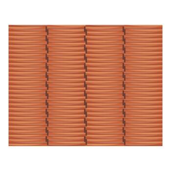 Woven straw mat texture creating repeating pattern background vector