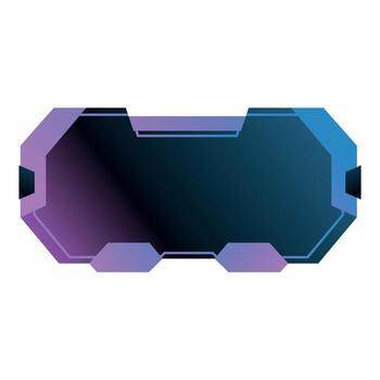 Futuristic empty frame showing digital technology innovation vector
