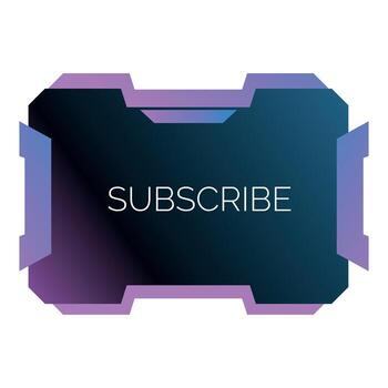 Subscribe button showing following and social media marketing vector