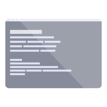 programación código demostración en computadora pantalla interfaz vector