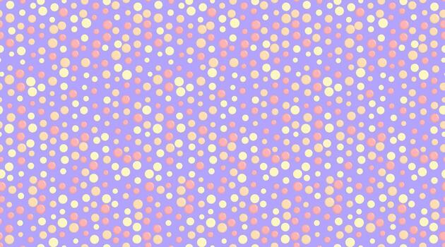 Delightful pastel dots scattered on a soft purple background. A cheerful, playful pattern perfect for branding, websites, textiles, or packaging. vector