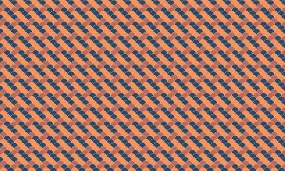 Abstract geometric pattern. Diagonal lines of muted orange and dark teal create a textured, woven effect. Ideal for backgrounds, textiles, and web design. vector