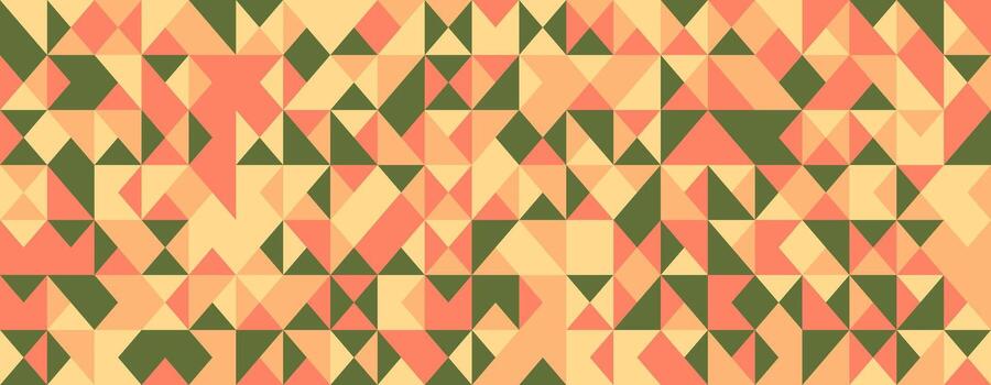 Abstract geometric pattern with warmtoned triangles. Perfect for backgrounds, textiles, or modern design projects. vector