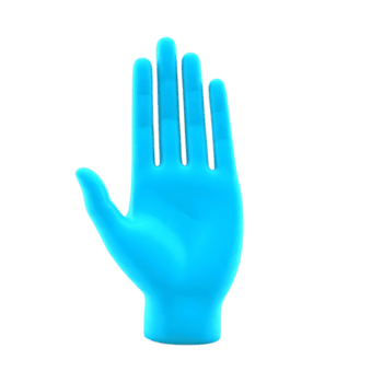 Gesture of openness, support, and futuristic connection represented by a glowing blue open palm symbolizing welcome and unity png