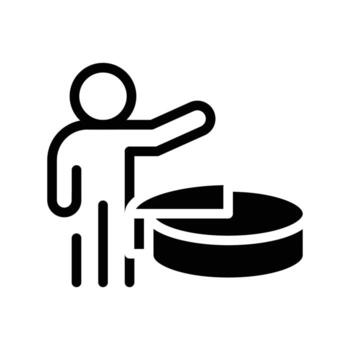 personal portfolio solid icon design good for web or mobile app vector