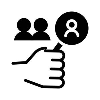 head hunting solid icon design good for web or mobile app vector