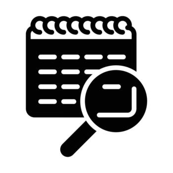 loop and calendar solid icon design good for web or mobile app vector