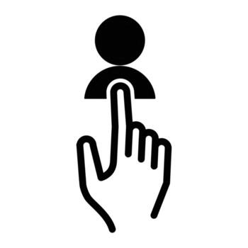 find candidates outline icon design good for web or mobile app vector