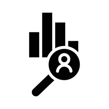 personal statistics solid icon design good for web or mobile app vector