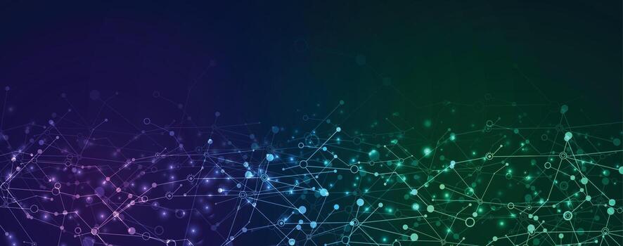 abstract background with connected plexus dots and lines vector