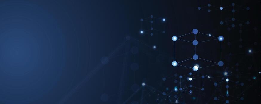 abstract background with connected lighting dots and lines vector