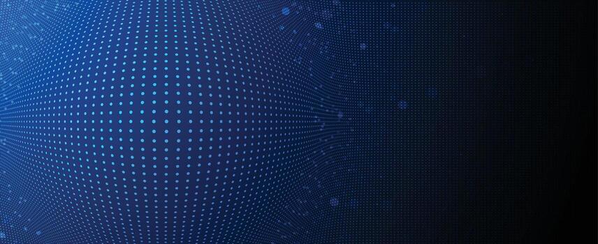 abstract technology blue background with dots and lines vector