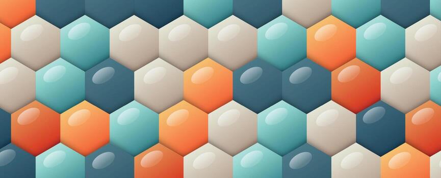 a colorful technology pattern of geometric shapes on a background vector