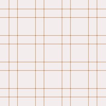 Simple plaid pattern with thin brown lines on a soft beige background. Ideal for textile design, backdrops, or adding a subtle texture to projects. vector