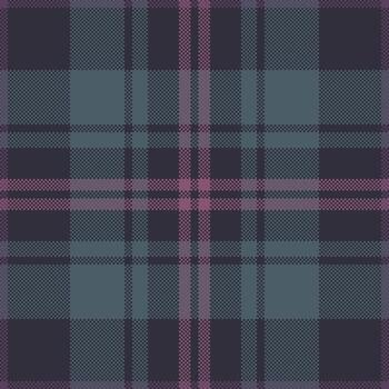 Classic plaid pattern in muted teal, mauve, and indigo tones. Timeless, versatile textile design for backgrounds, apparel, crafts, or modern digital art. vector