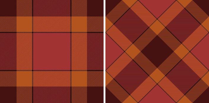 textil tartán de textura antecedentes tela con un tartán sin costura cheque modelo. conjunto en oscuro colores para álbum de recortes ideas y creativo proyectos vector