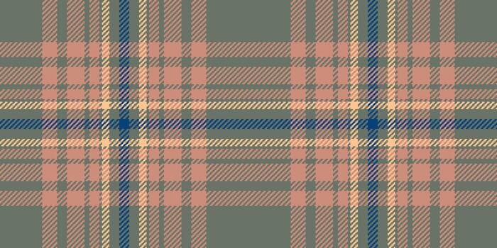 Multicolored seamless plaid fabric, primary background texture . Dining pattern check textile tartan in pastel and red colors. vector