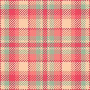 Classic tartan pattern in warm pastel tones. Ideal for fabric design, backgrounds, or a touch of cozy elegance. Versatile for textile and creative projects. vector