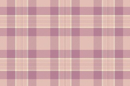 Elegant pastel pink and mauve plaid pattern. Perfect for textile designs, website backgrounds, or crafting projects. Subtle texture and soft color palette evoke feelings of calm and sophistication. vector