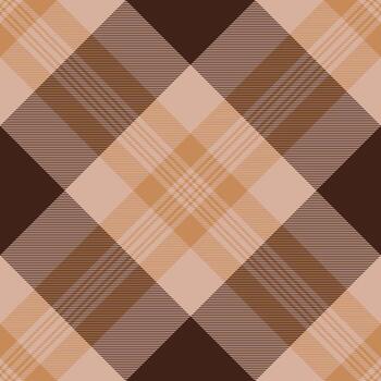 Elegant diagonal plaid pattern in warm, earthy tones. Perfect for textile design, autumnal projects, or adding a touch of sophisticated texture to your work. vector