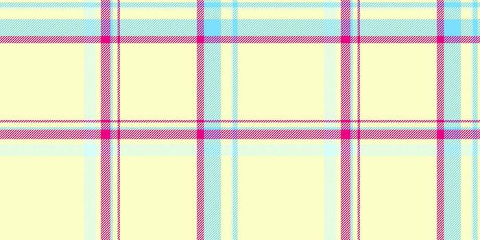 compra modelo tela , geométrico tartán textura sin costura. 1970 cheque antecedentes tartán textil en limón gasa y cian colores. vector