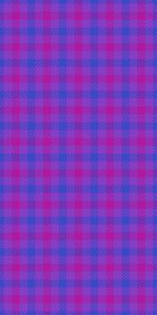 Infant textile pattern check, linear background texture tartan. Knot plaid fabric seamless in violet and blue colors. vector