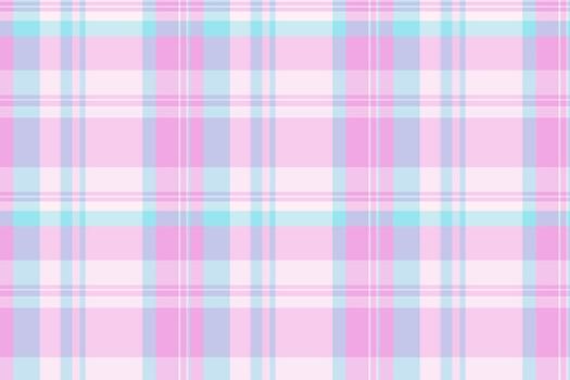 Pastel plaid pattern in pinks, blues, whites. Use for backgrounds, textiles, designs, or prints. A soft, cheerful, and calming seamless backdrop. vector