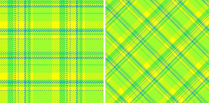 Texture check background of textile plaid with a fabric pattern tartan seamless. Set in light colors of elegant tablecloths for special occasions. vector