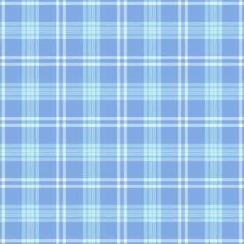 Ribbon tartan fabric , man seamless background pattern. Fall check plaid textile texture in light and cyan colors. vector