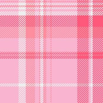 Fuzzy background fabric seamless, design check texture . Kilt textile plaid tartan pattern in red and light colors. vector