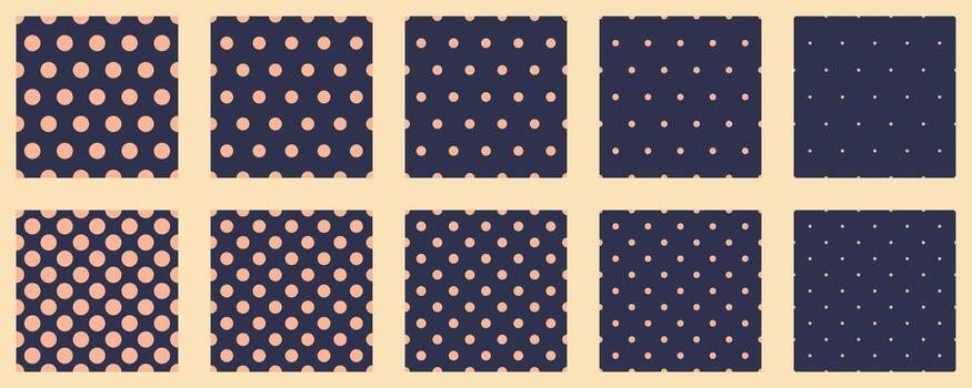 conjunto polca puntos sencillo antecedentes para web o impresión. resumen superficie. vector