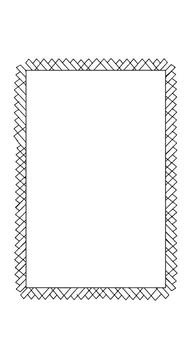 A square frame with a border and a border vector