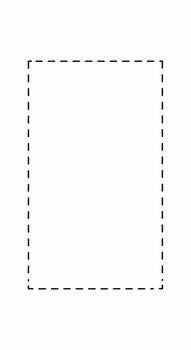 Dashed Line Rectangle Frame Border. vector