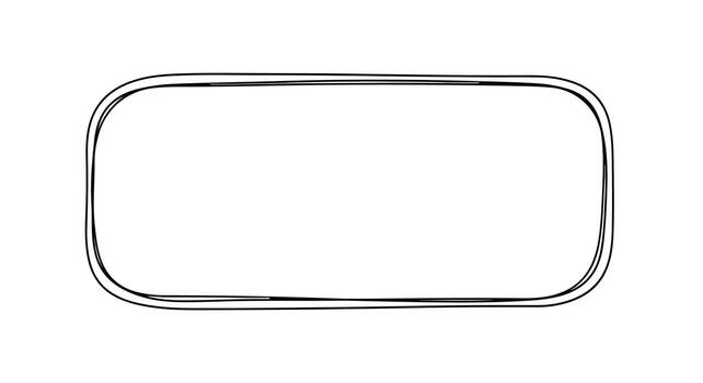 sencillo redondeado rectángulo marco frontera describir. vector