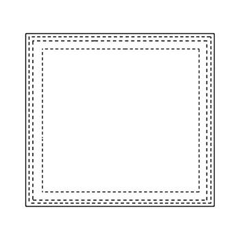 Decorative Square Frame Border Design. vector