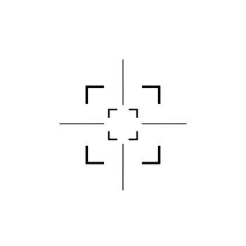 A square with four lines on it vector